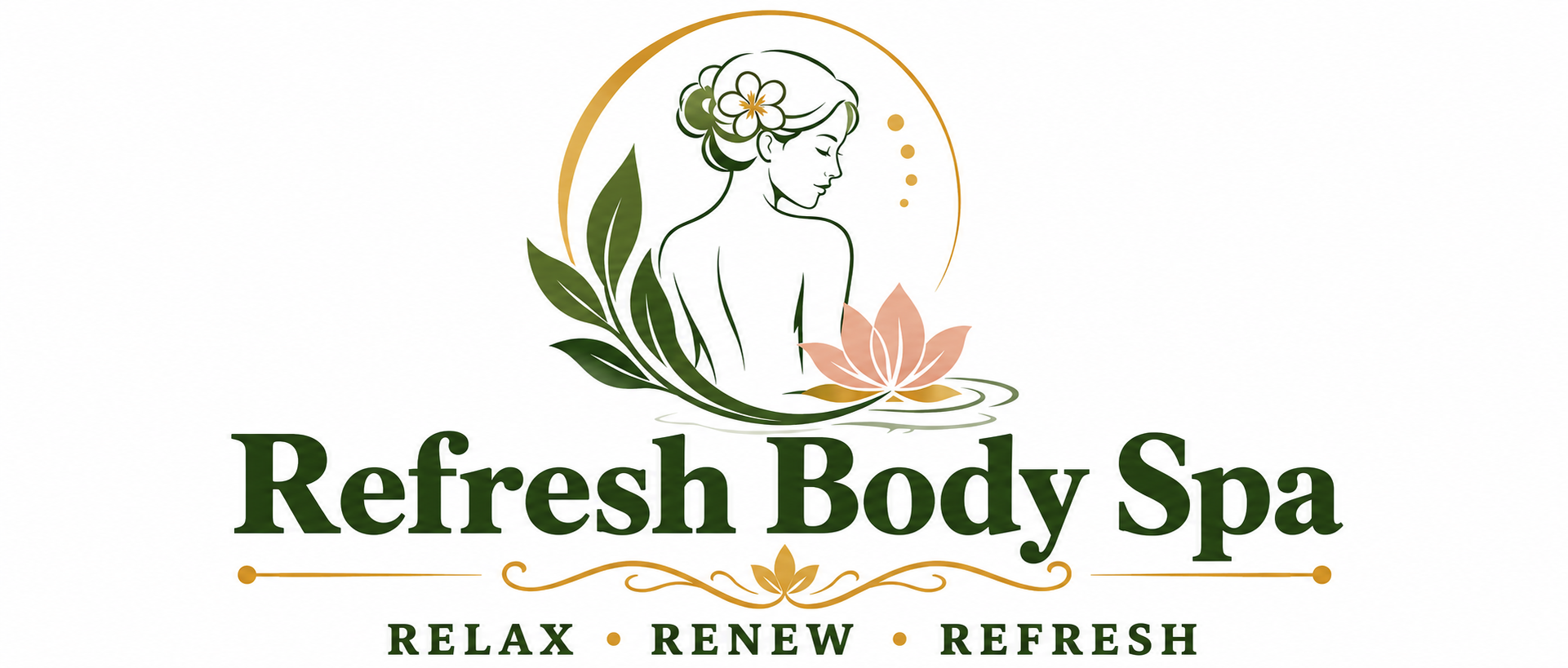 Refresh Body Spa Delhi NCR logo representing a premium wellness spa offering full body massage, deep tissue massage, aromatherapy, and relaxation therapy in Delhi NCR.